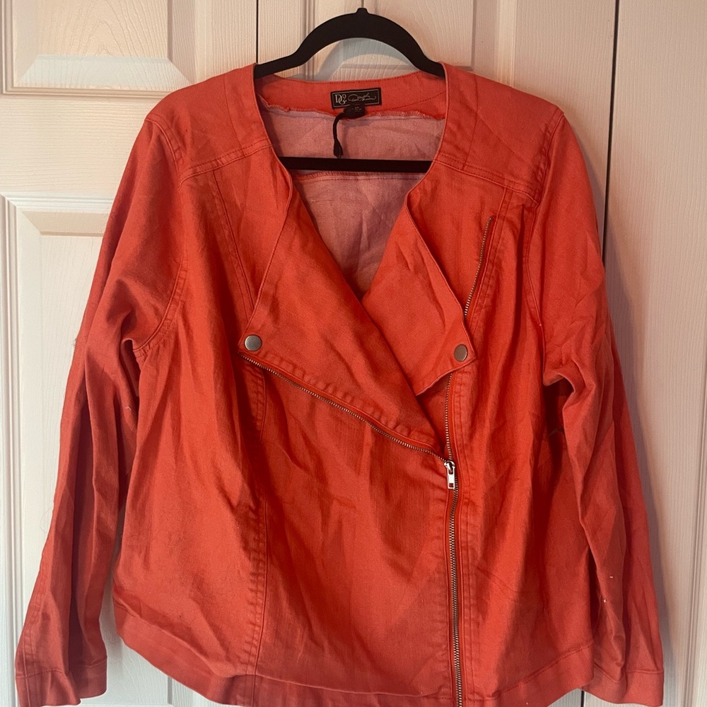 DC Orange Utility Jacket Lightweight Casual